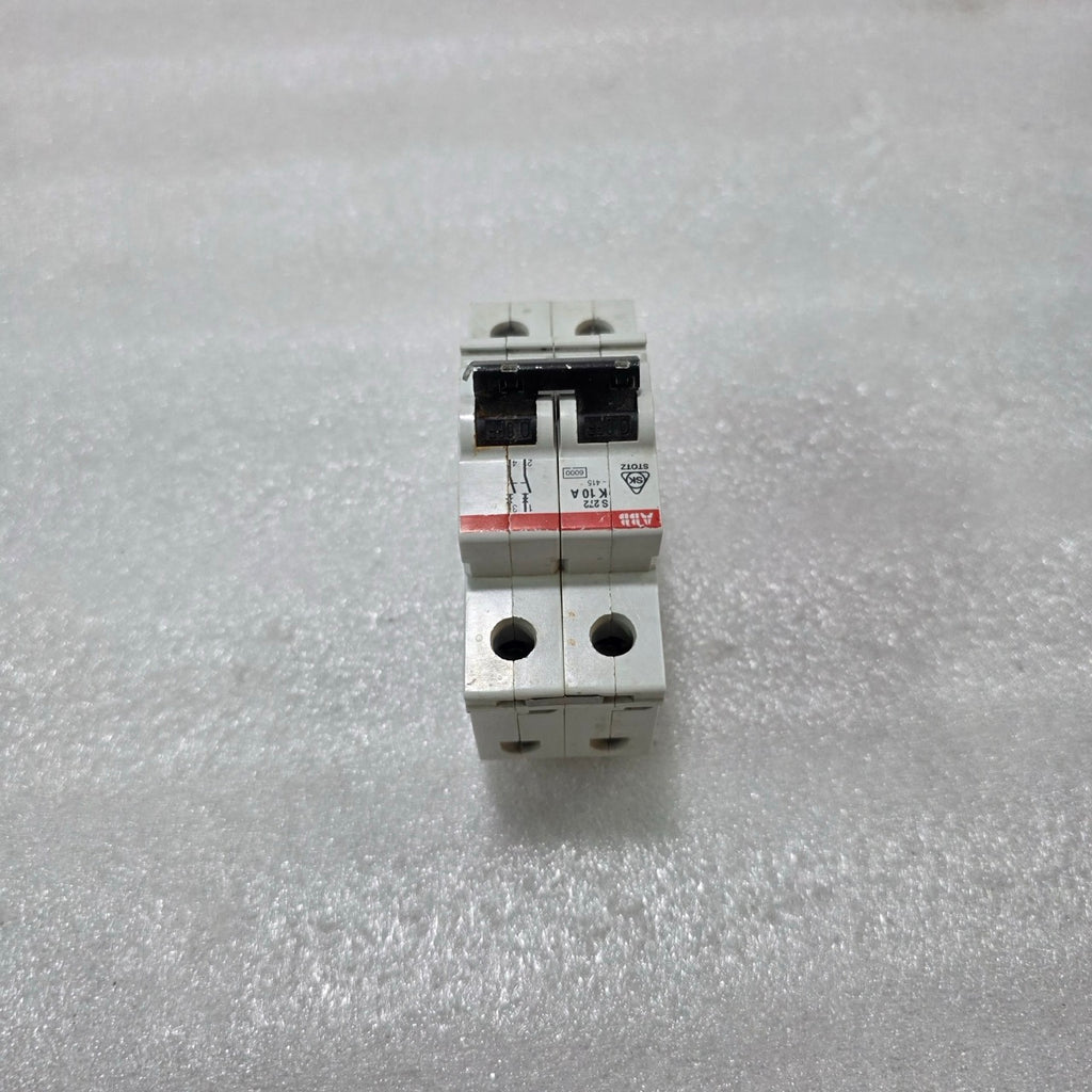 ABB S272 K10A 2P 10A TYPE K 415V 6KA MCB MINIATURE CIRCUIT BREAKER
