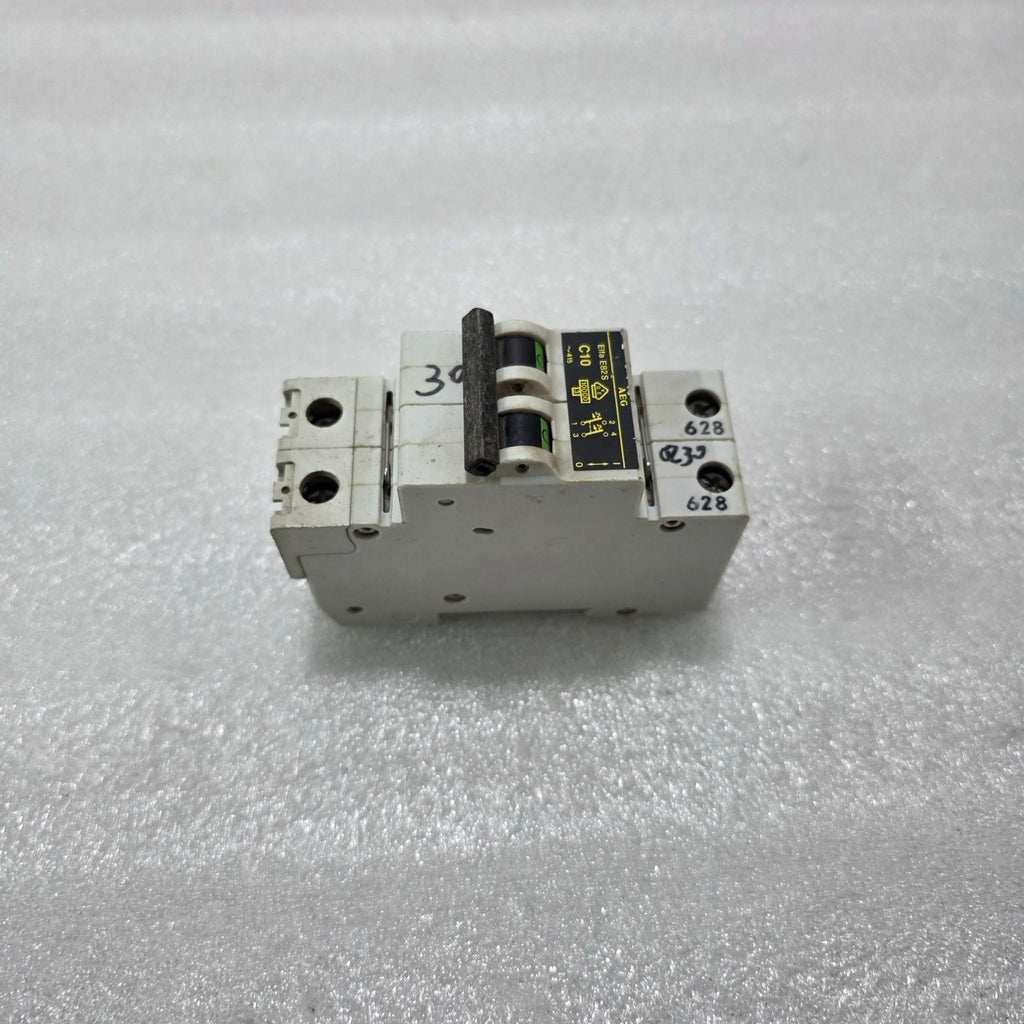 AEG ELFA E82S C10 2P 10A TYPE C 415V 10KA MCB MINIATURE CIRCUIT BREAKER