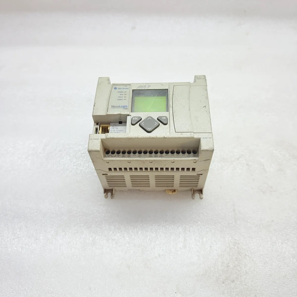 A Bradley 1763-L16BBB MicroLogix 1100 Logic Controller 24VDC 16-Point