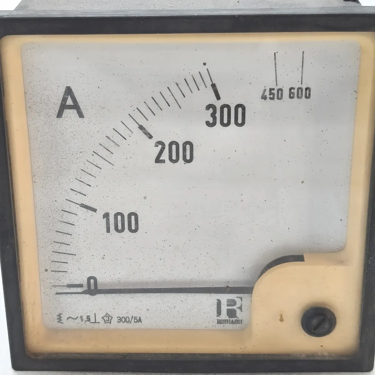 RISHABH Moving Iron Panel Ammeter 0-300A 300/5A