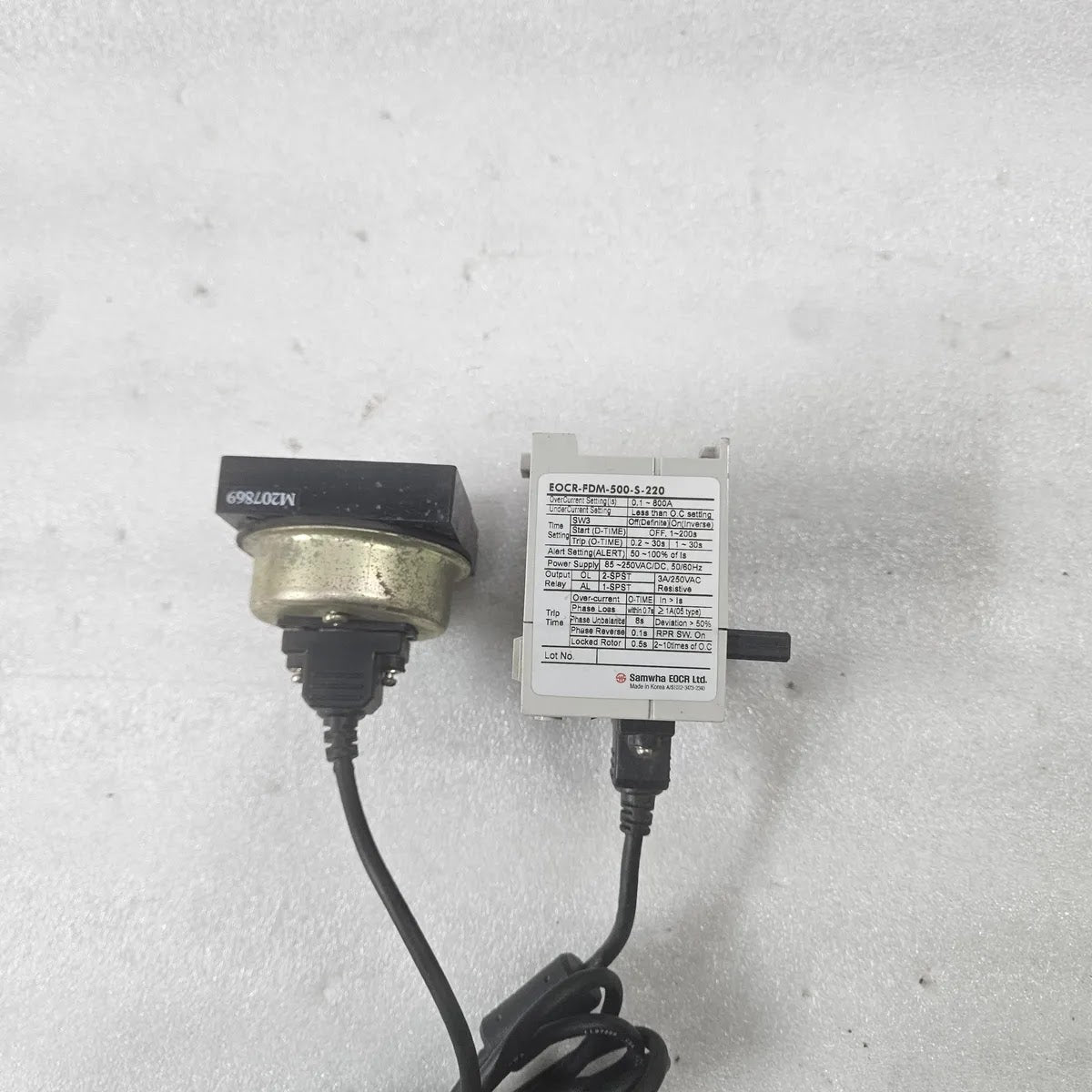 Samwha EOCR-FDM-500-S-220 Electronic Overcurrent Relay 0.1-800A 85-250V