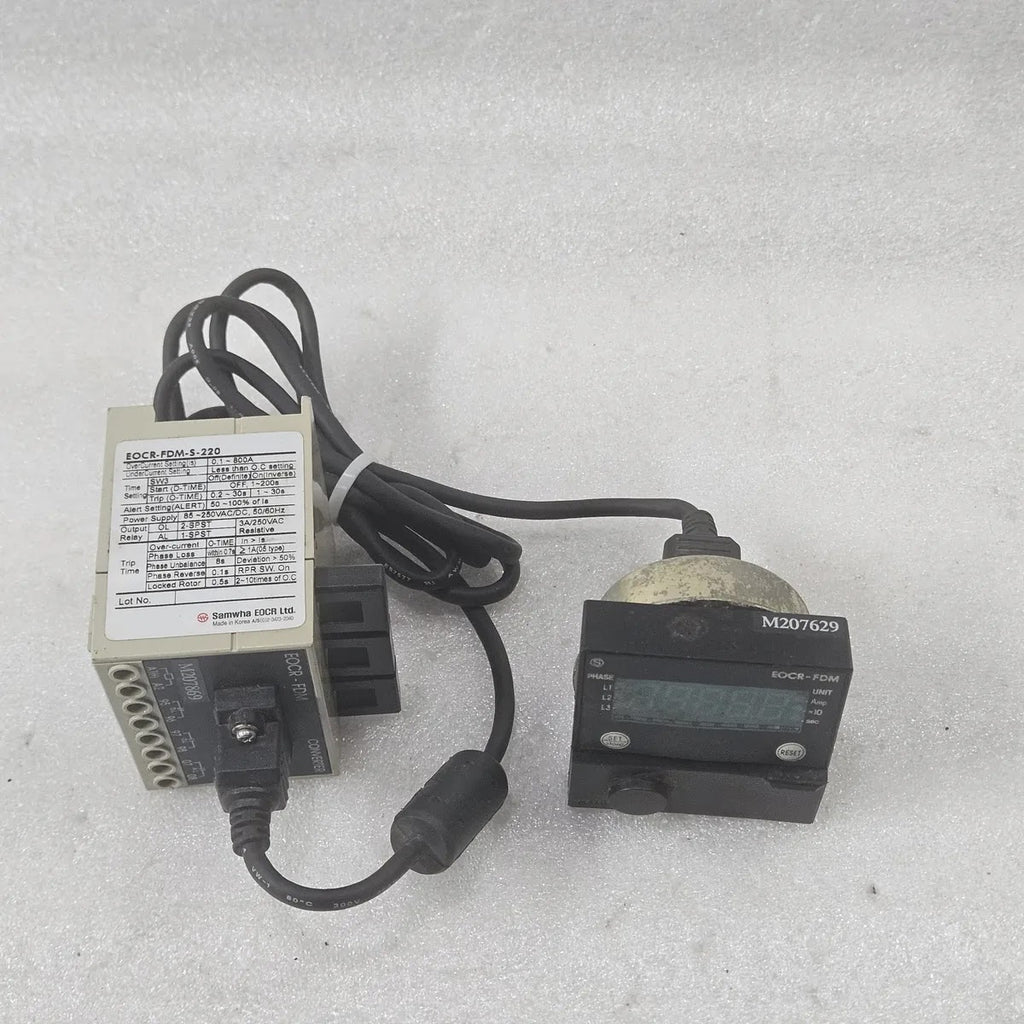 Samwha EOCR EOCR-FDM-S-220 Overcurrent Relay 0.1-800A 85-250VAC/DC