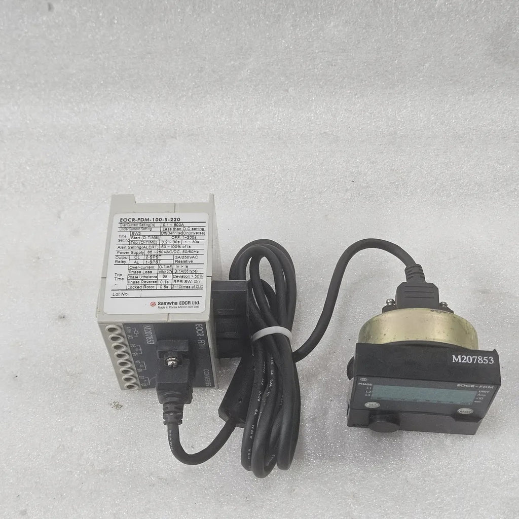 SAMWHA EOCR EOCR-FDM-100-S-220 Electronic Over Current Relay 0.1~800A 85~250VAC/