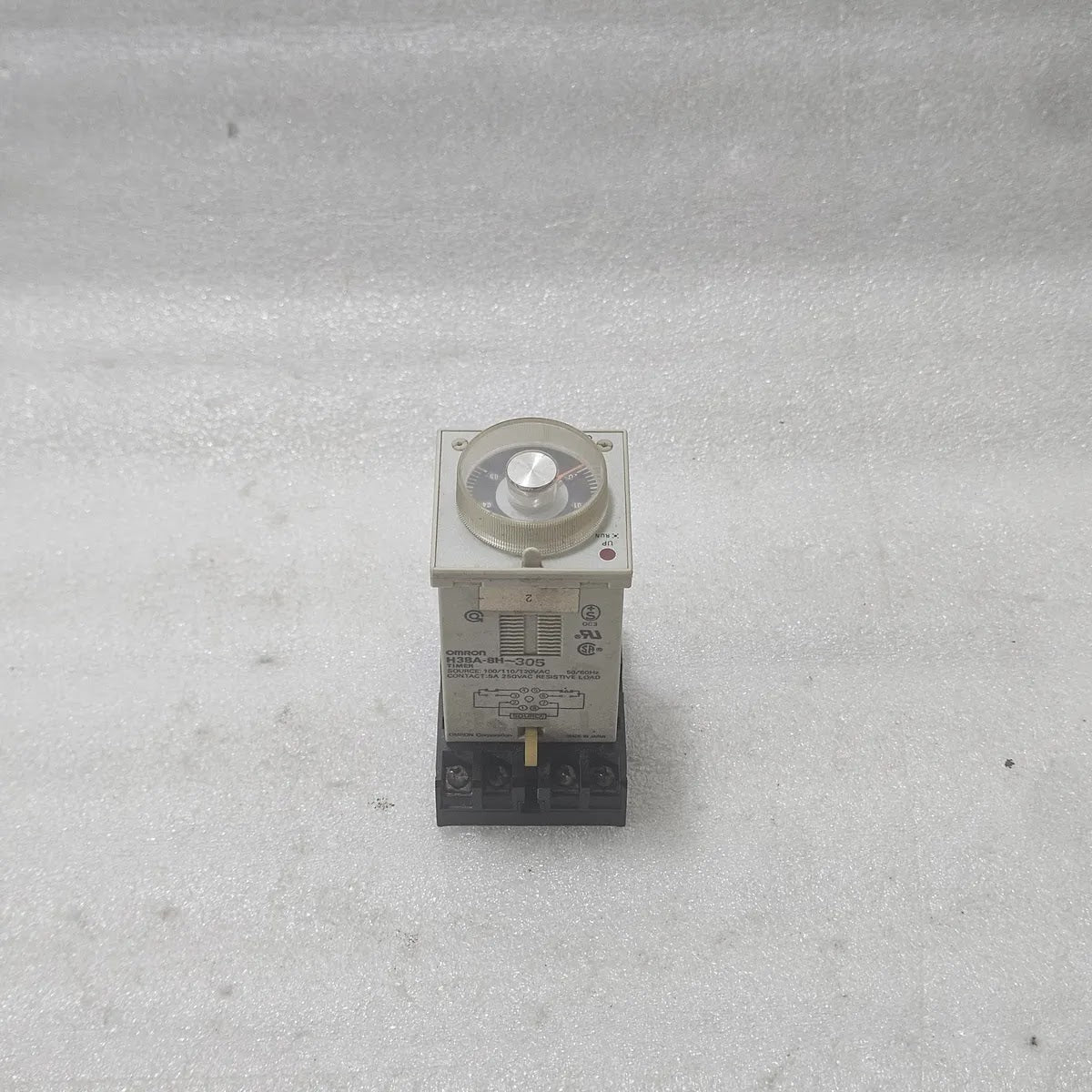 Omron H3BA-8H-305 Timer 100/110/120VAC 5A 250VAC Resistive