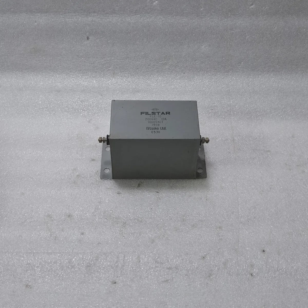 FILSTAR FLE-10 EMI NOISE FILTER 200VAC 10A 1000VACT Nitsuko Ltd.