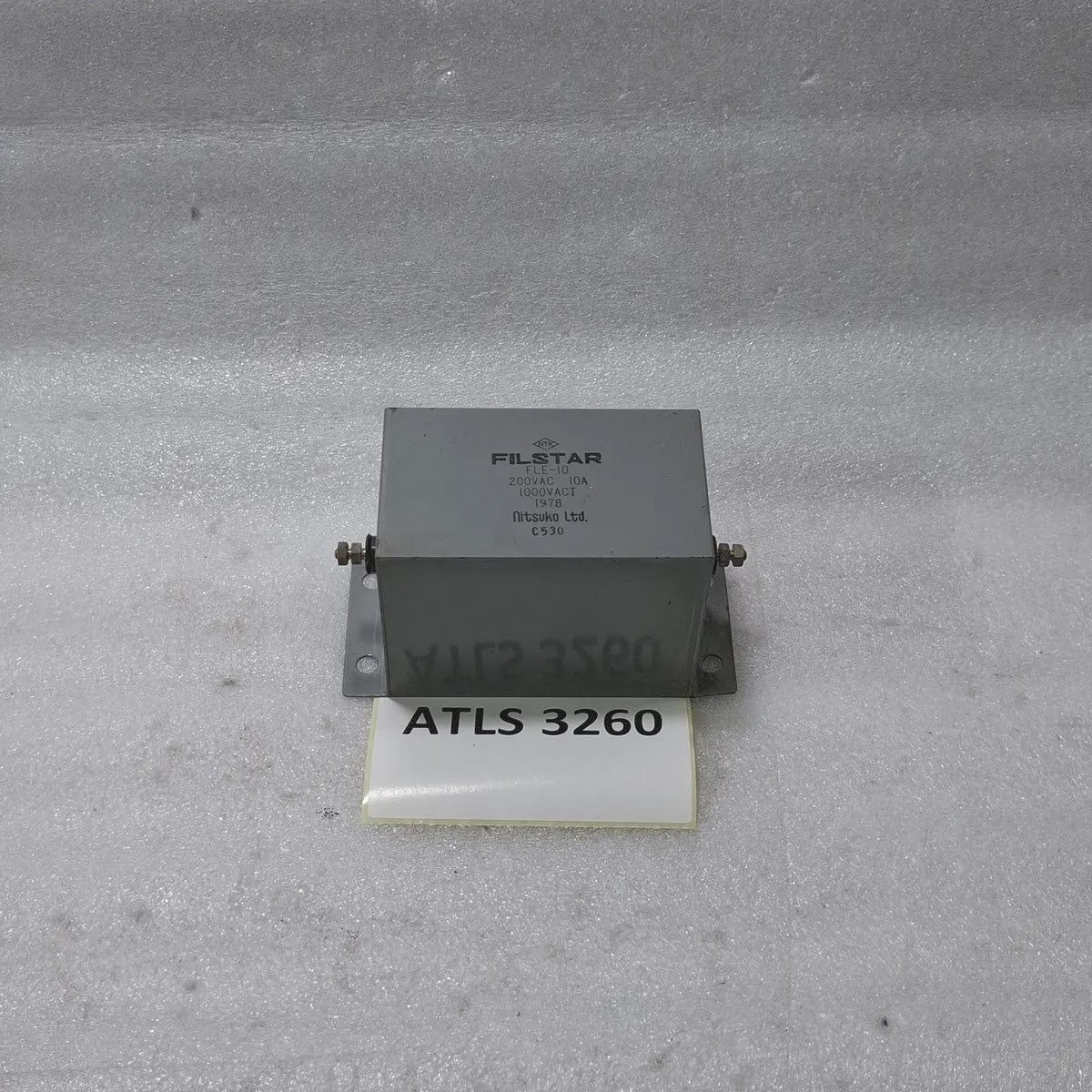 FILSTAR FLE-10 EMI NOISE FILTER 200VAC 10A 1000VACT Nitsuko Ltd.