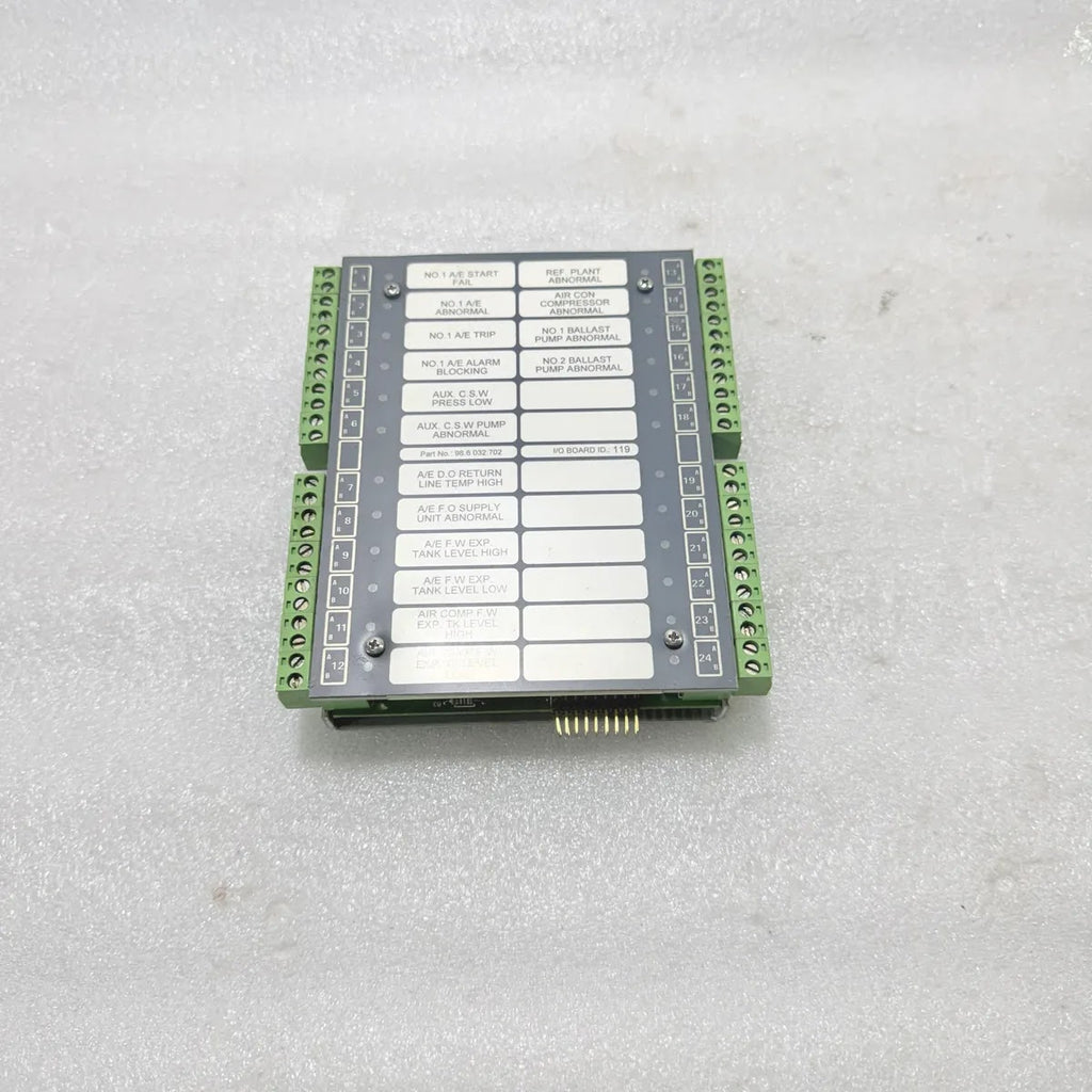TERASAKI 98.6.032.702 I/O BOARD ID 119 Marine Alarm Monitoring Module