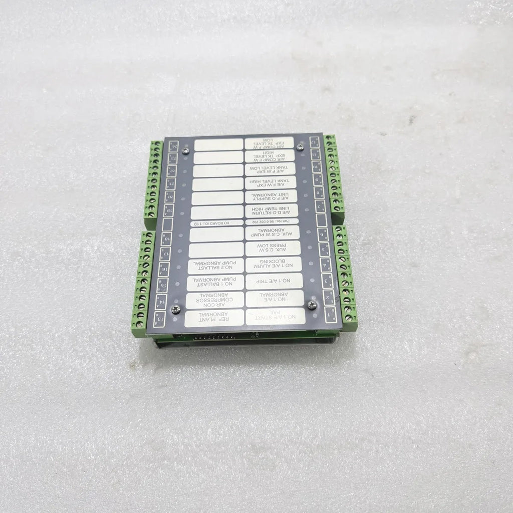 TERASAKI 98.6.032.702 I/O BOARD ID 119 Marine Alarm Monitoring Module