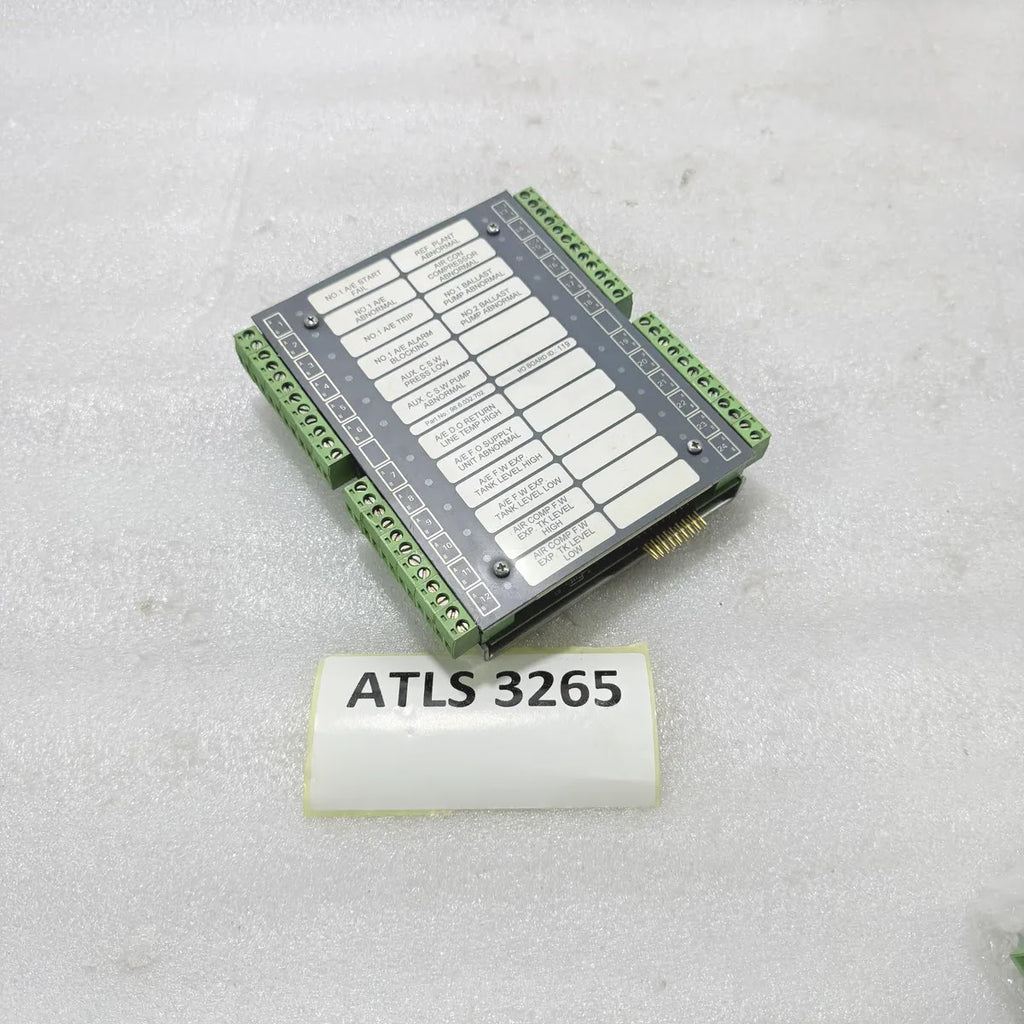 TERASAKI 98.6.032.702 I/O BOARD ID 119 Marine Alarm Monitoring Module