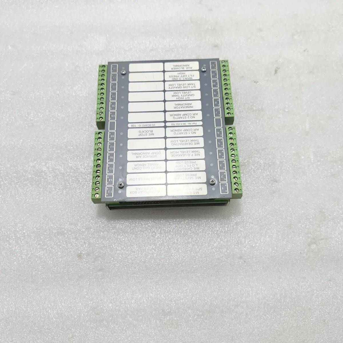 Terasaki 98.6.032.702 I/O Board ID 108 Marine Alarm Monitoring 24-Channel