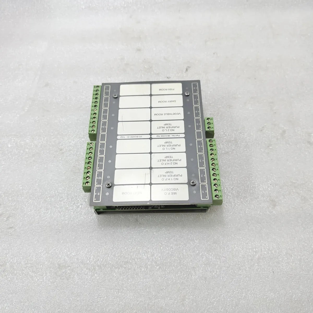 Terasaki 98.6.034.702 I/O Board ID 102 Rev 1A Marine Monitoring Module