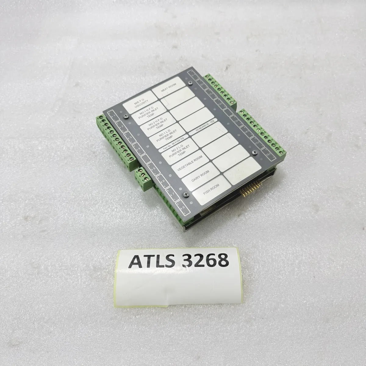 Terasaki 98.6.034.702 I/O Board ID 102 Rev 1A Marine Monitoring Module
