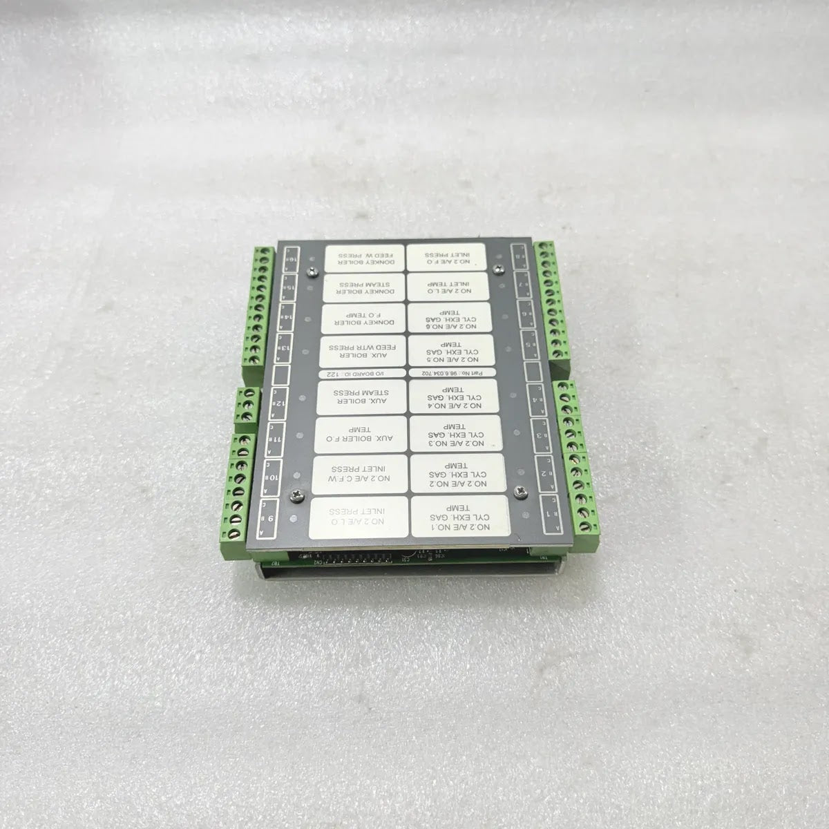 Terasaki 98.6.034.702 I/O Board ID 122 Marine Engine Temp Monitoring Rev 1A