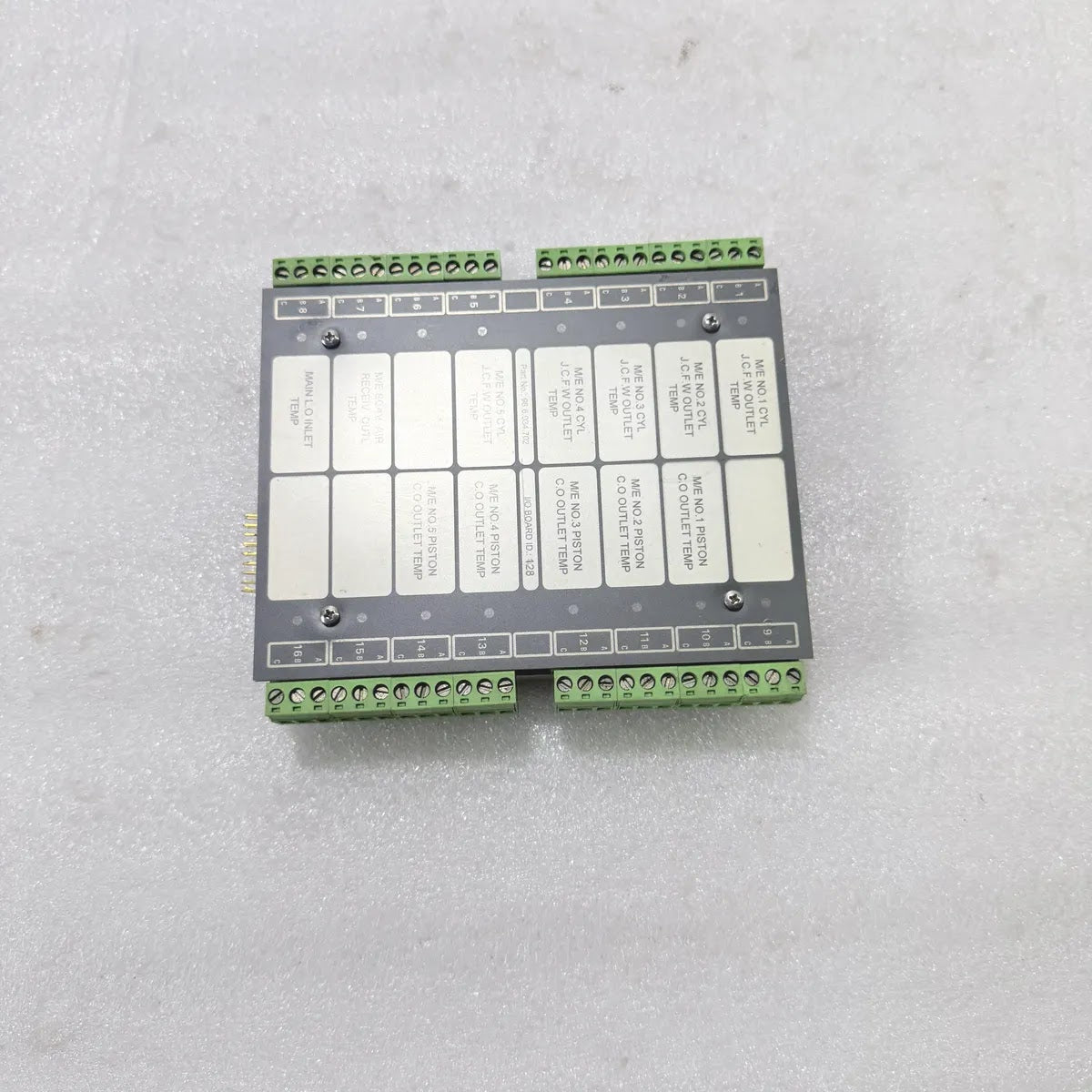Terasaki 98.6.034.702 I/O Board ID 128 Marine Engine Temperature Module