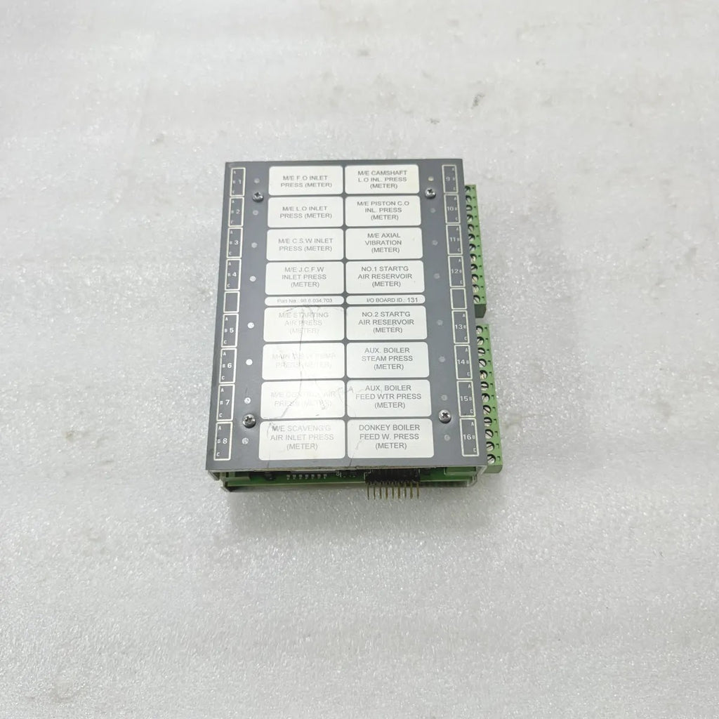 TERASAKI 98.6.034.703 I/O Board ID 131 Marine Engine Monitoring Input/Output Mod