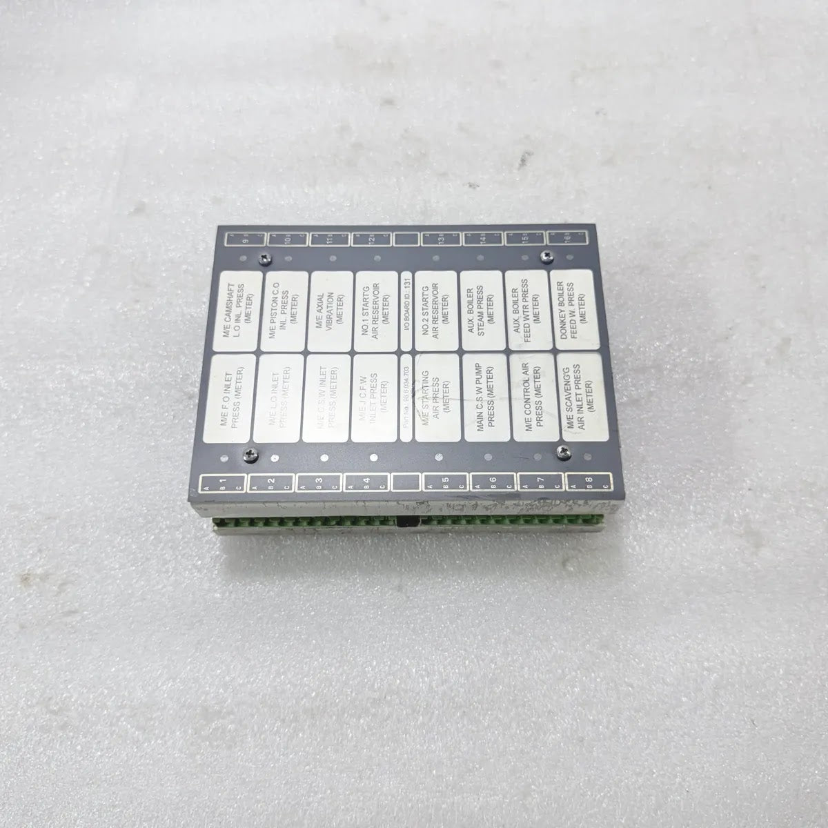 TERASAKI 98.6.034.703 I/O Board ID 131 Marine Engine Monitoring Input/Output Mod