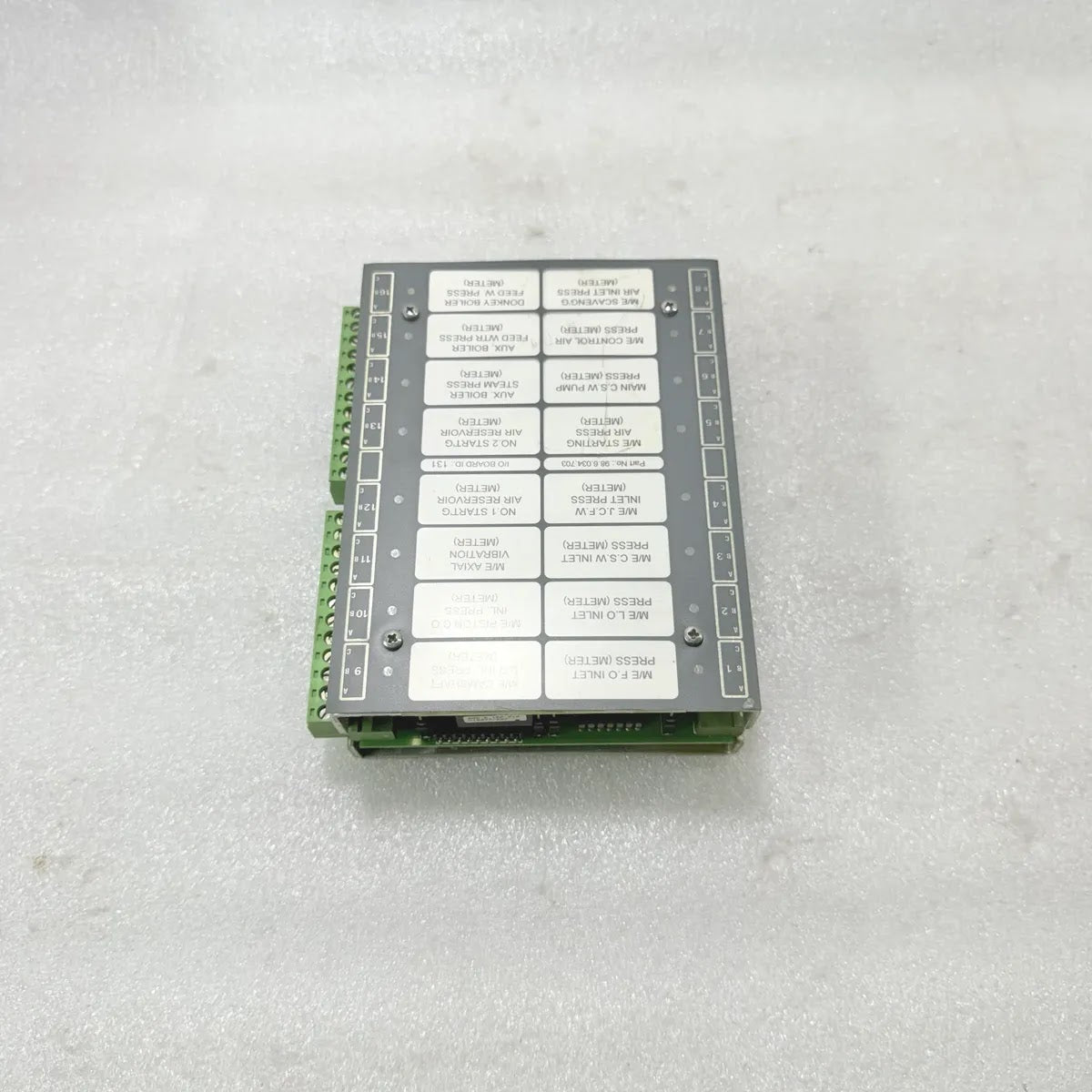 TERASAKI 98.6.034.703 I/O Board ID 131 Marine Engine Monitoring Input/Output Mod