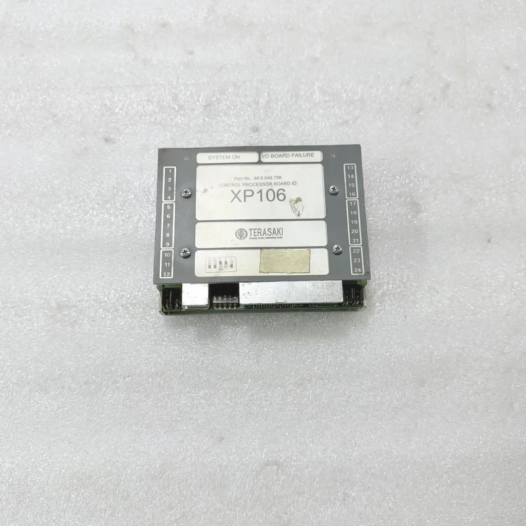 Terasaki XP106 Control Processor Board 98.6.049.706 Rev MA Module