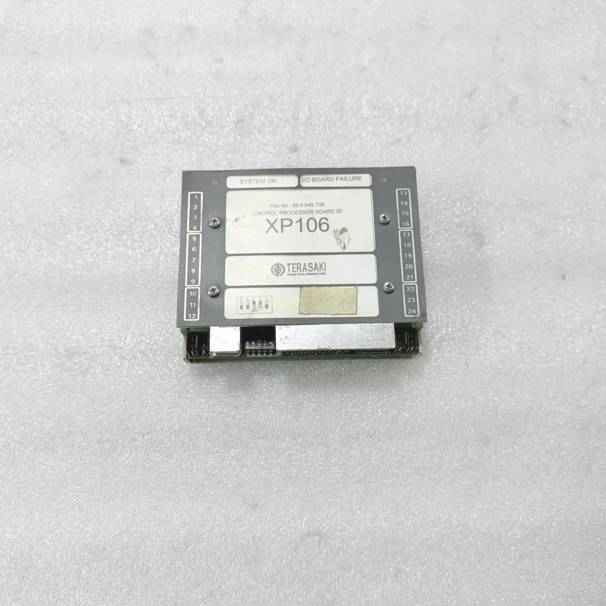 Terasaki XP106 Control Processor Board 98.6.049.706 Rev MA Module