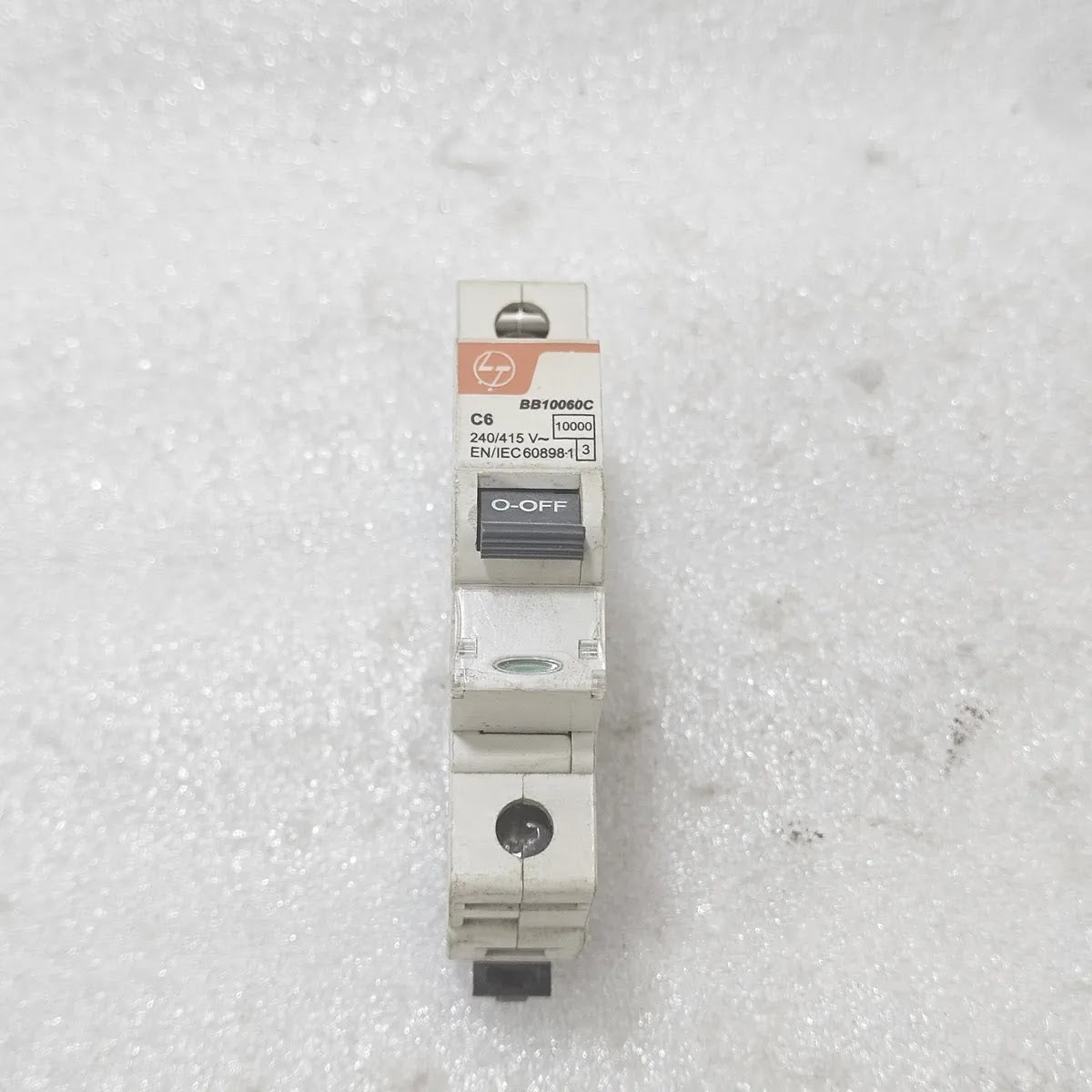 L&T BB10060C MCB C6 6A 240/415V 10kA 1 Pole IEC 60898-1