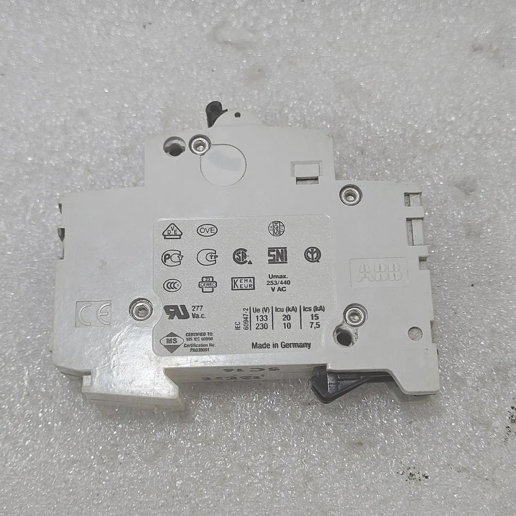 ABB S 201 C16 MCB 16A 1-Pole 230/400V IEC 60947-2 Germany