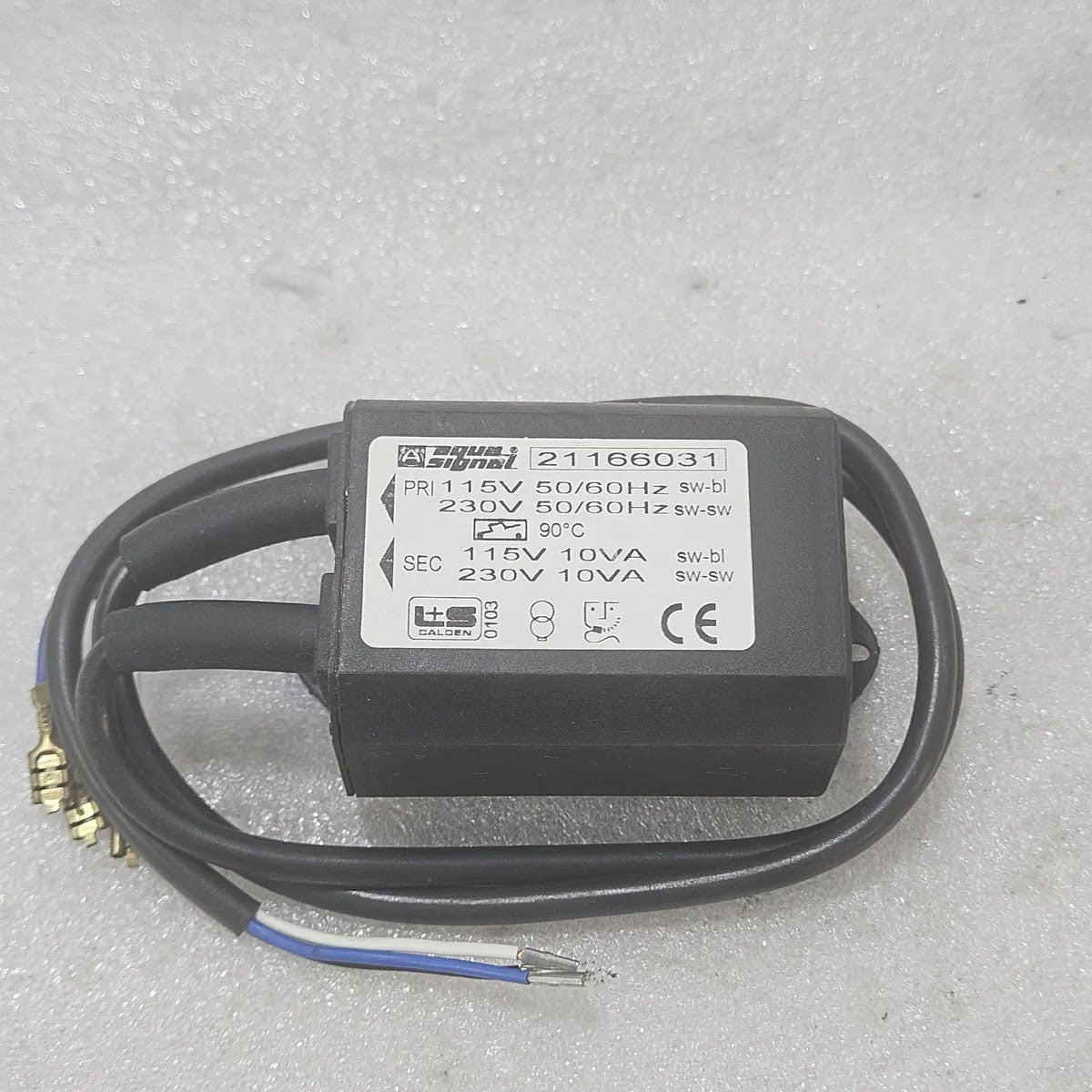 Aqua Signal 21166031 Transformer PRI/SEC 115V/230V 10VA New Surplus