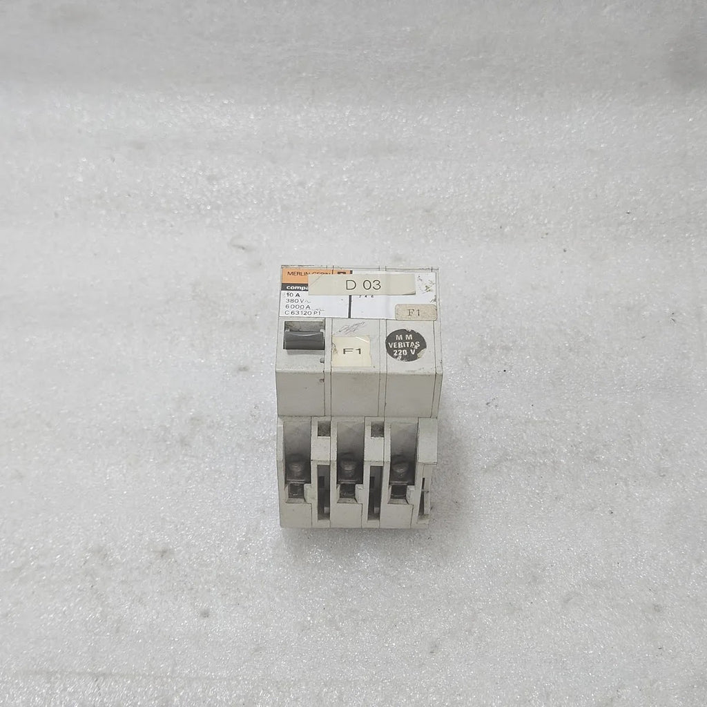 Merlin Gerin C 63120 PT Compact MCB 10A 380V 6000A