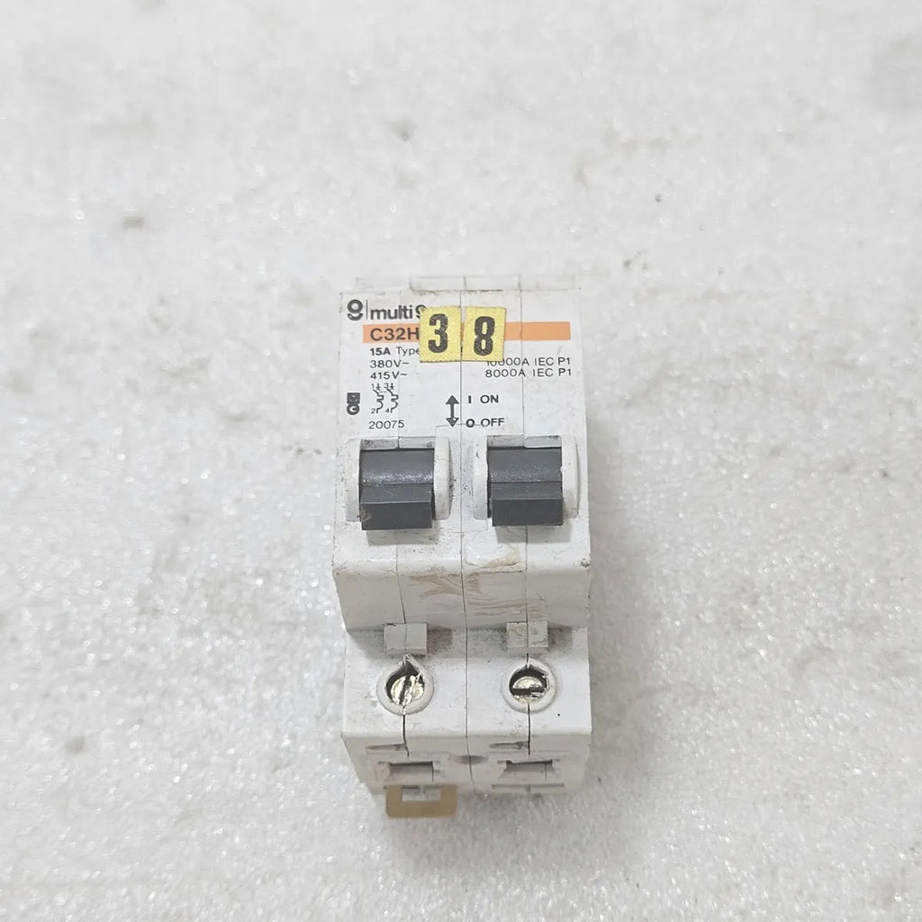 MERLIN Multiset C32H MCB 15A Type B 2P 380/415V 10000A E90 44