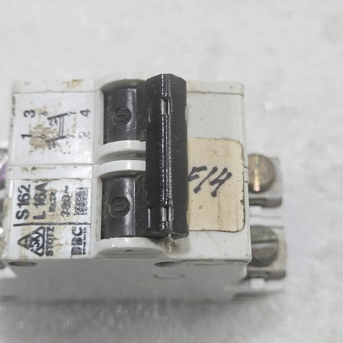 BBC Stotz S162 MCB 16A 380V 2-Pole Miniature Circuit Breaker