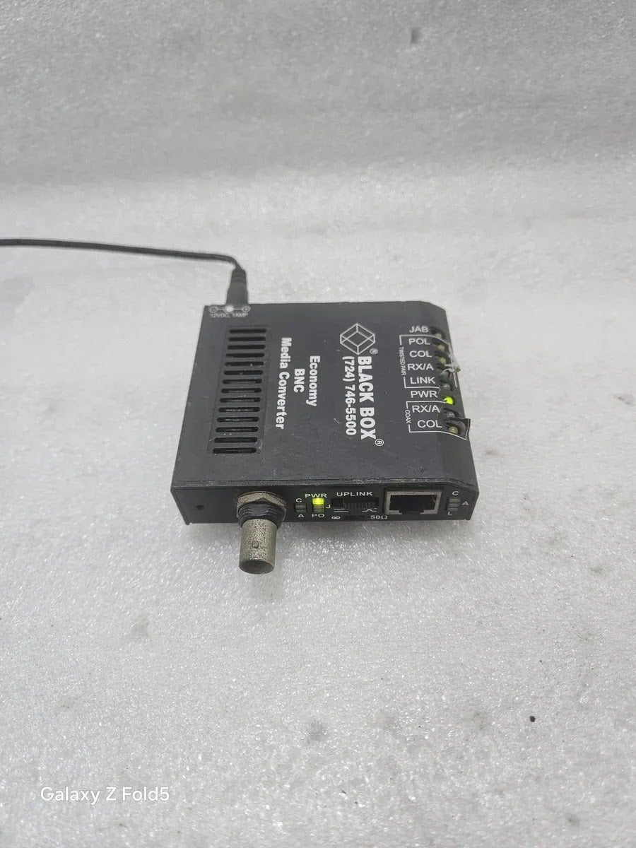 Black Box LE1502AE-R3 Economy BNC Media Converter 12VDC 1A