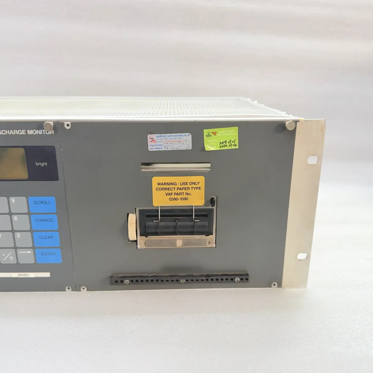 VAF INSTRUMENTS OILCON OIL DISCHARGE MONITOR Control Unit POWER CARD MISSING