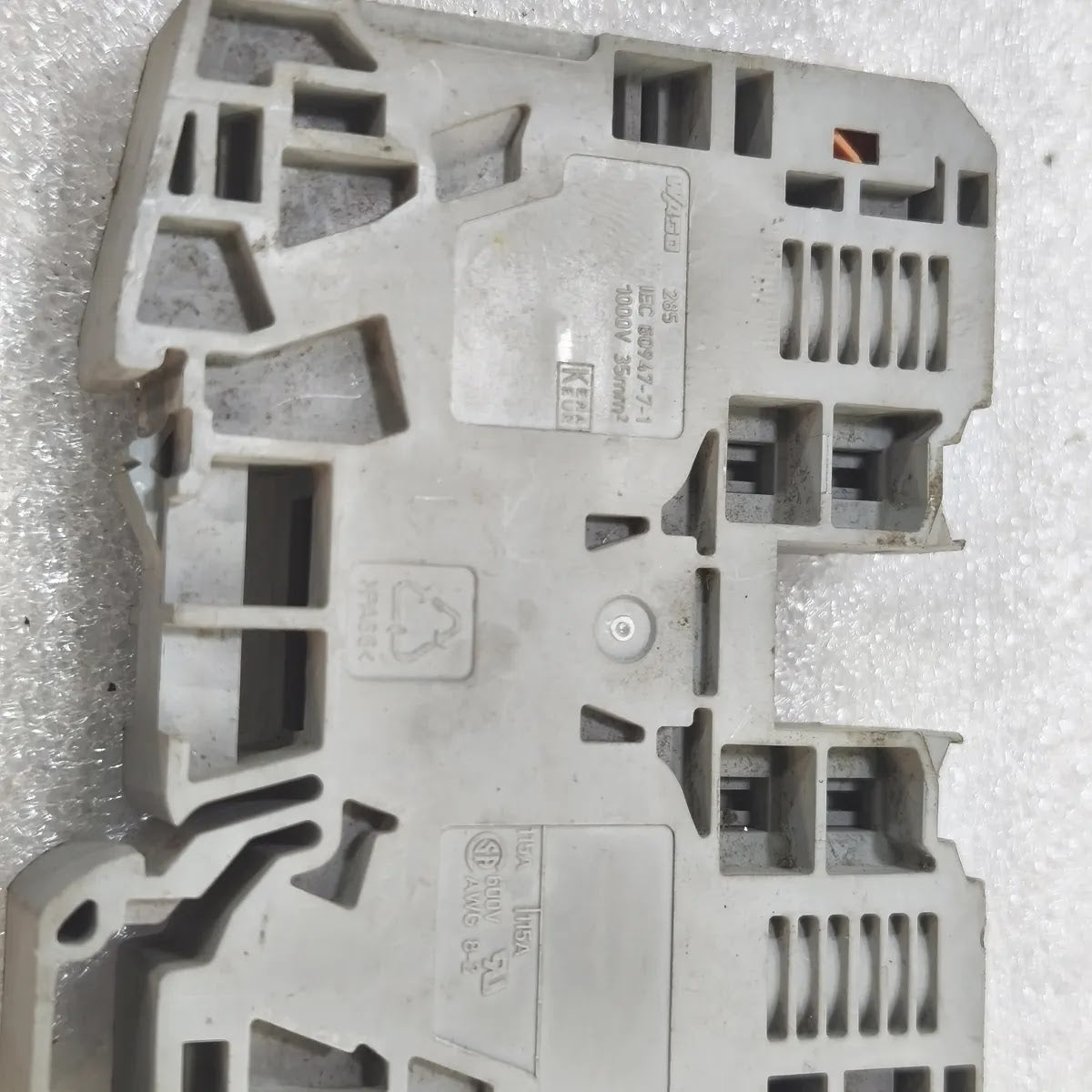Wago 295 KFUB DIN Rail Terminal Block 1000V 35mm2 15A 600V AWG 8-2
