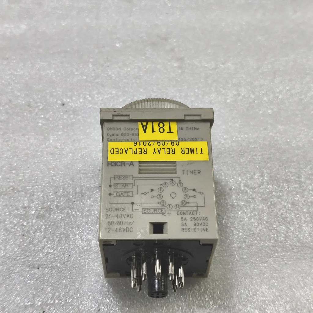 Omron H3CR-A Timer Relay 24-48VAC 12-48VDC 5A 250VAC Multimode 0-12 Sec