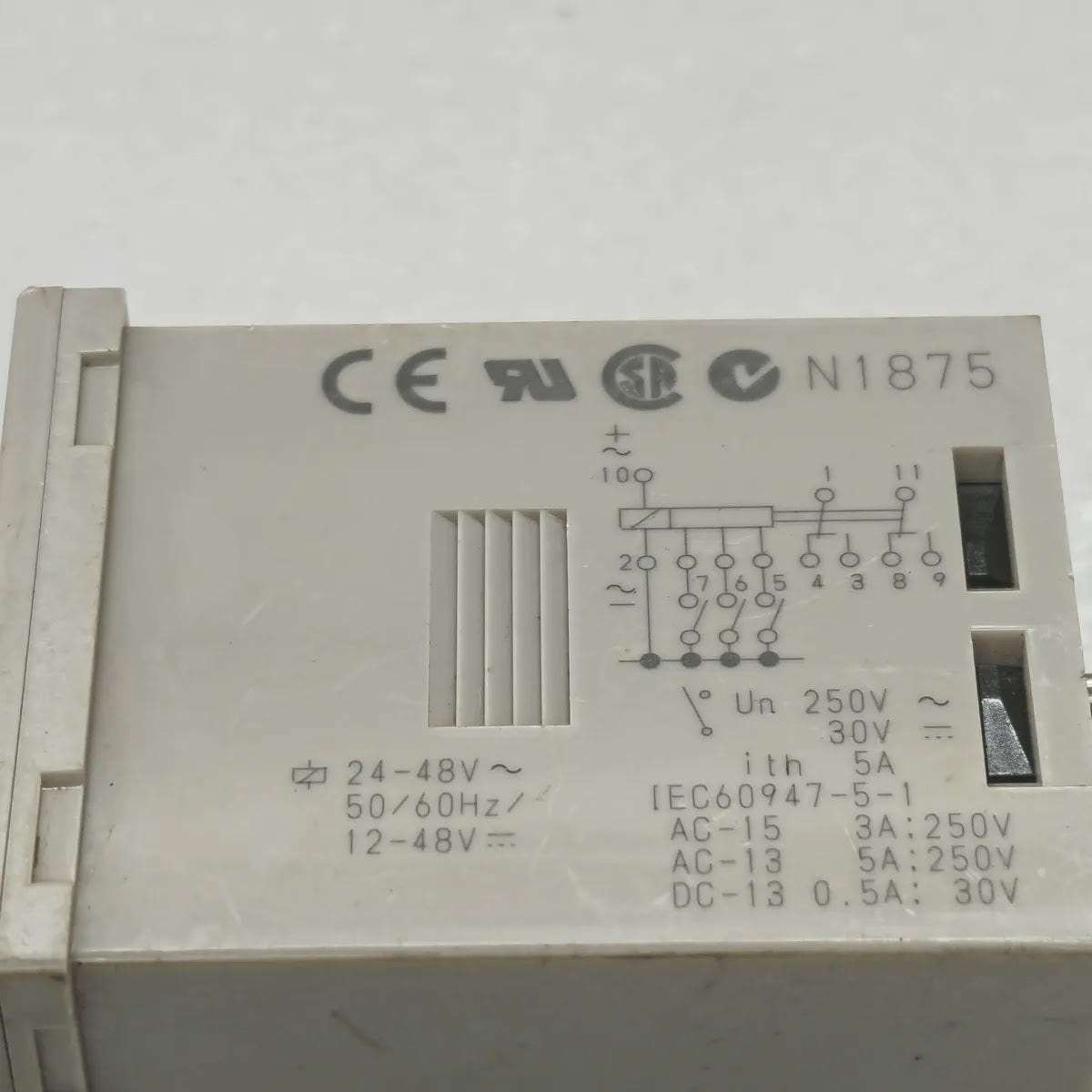Omron H3CR-A -315 Timer Relay 24-48VAC 12-48VDC 0.05s-300h 5A 250VAC