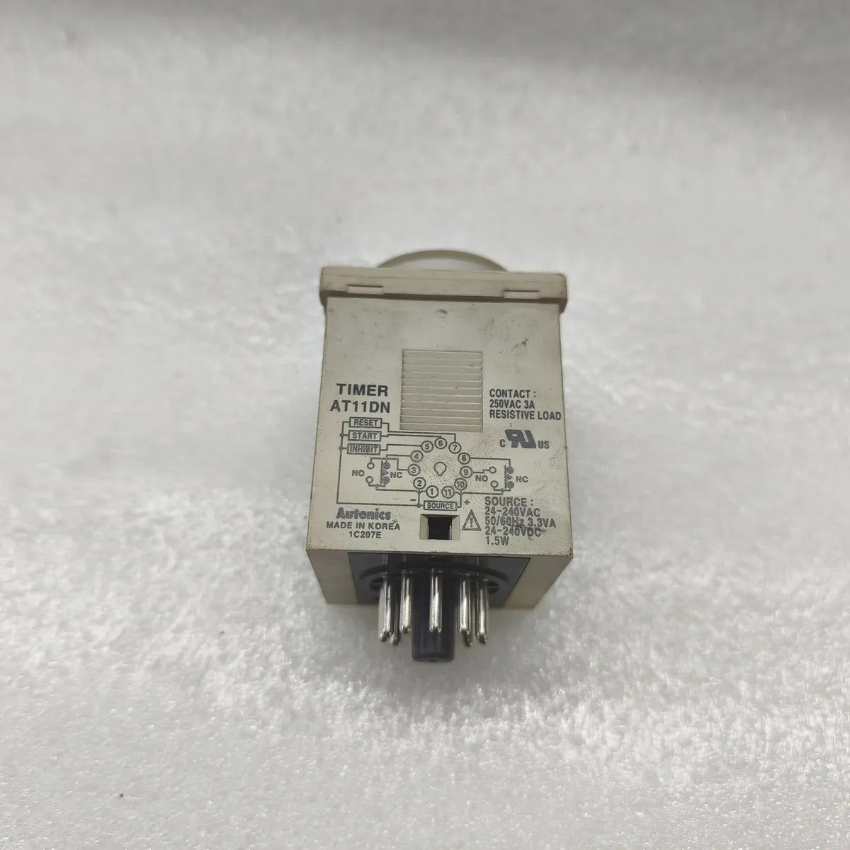 Autonics AT11DN Timer Relay 24-240VAC/DC 50/60Hz 250VAC 3A Contact