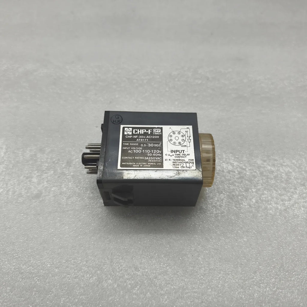 National CHP-NF-30s-AC120V CHP-F OFF Timer Relay 0.5-30 Sec 100-120V 3A 250VAC