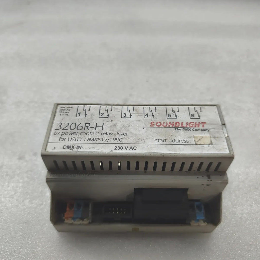 Soundlight 3206R-H 6x Power Contact Relay Driver DMX512 230V AC USITT