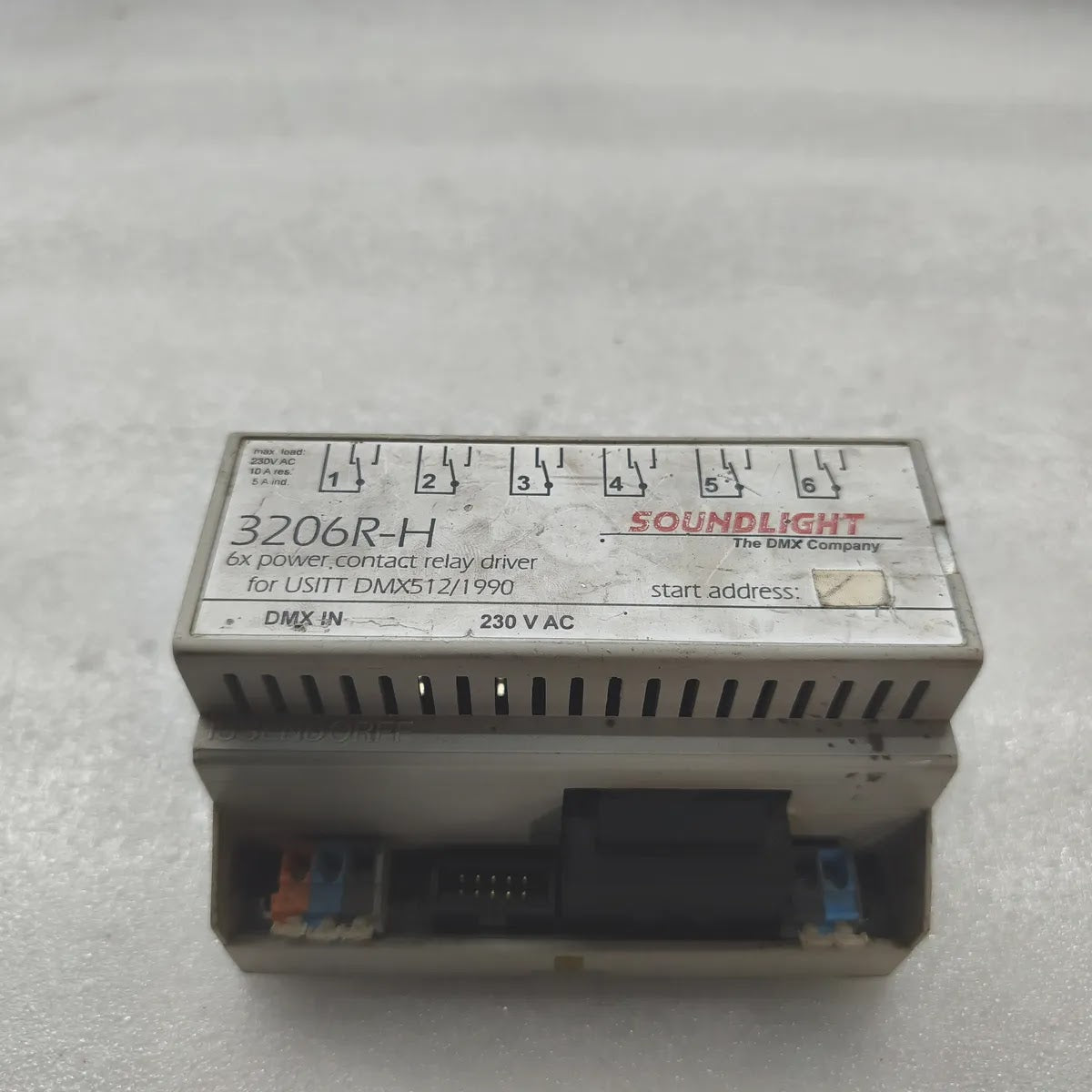 Soundlight 3206R-H 6x Power Contact Relay Driver DMX512 230V AC USITT