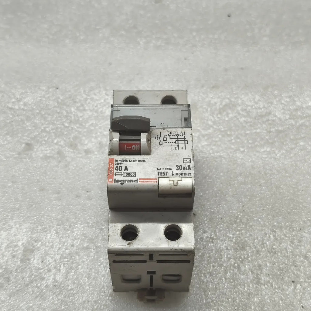 Legrand 08607 RCCB 2-Pole 40A 30mA 230V Residual Current Circuit Breaker