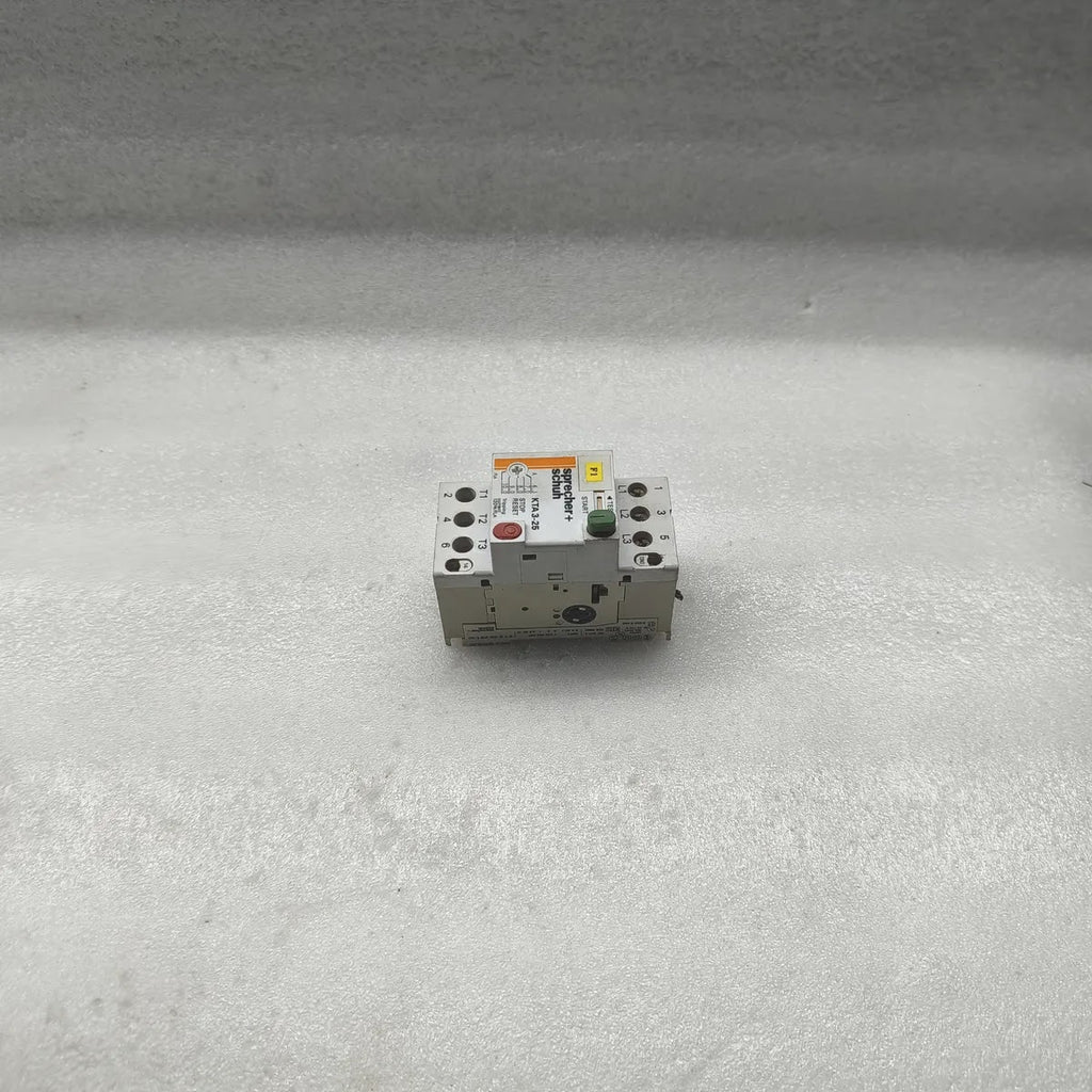 Sprecher+Schuh KTA 3-25 Motor Breaker 6.3-10A 600V + KT 3-25-PE1-10 Aux Block