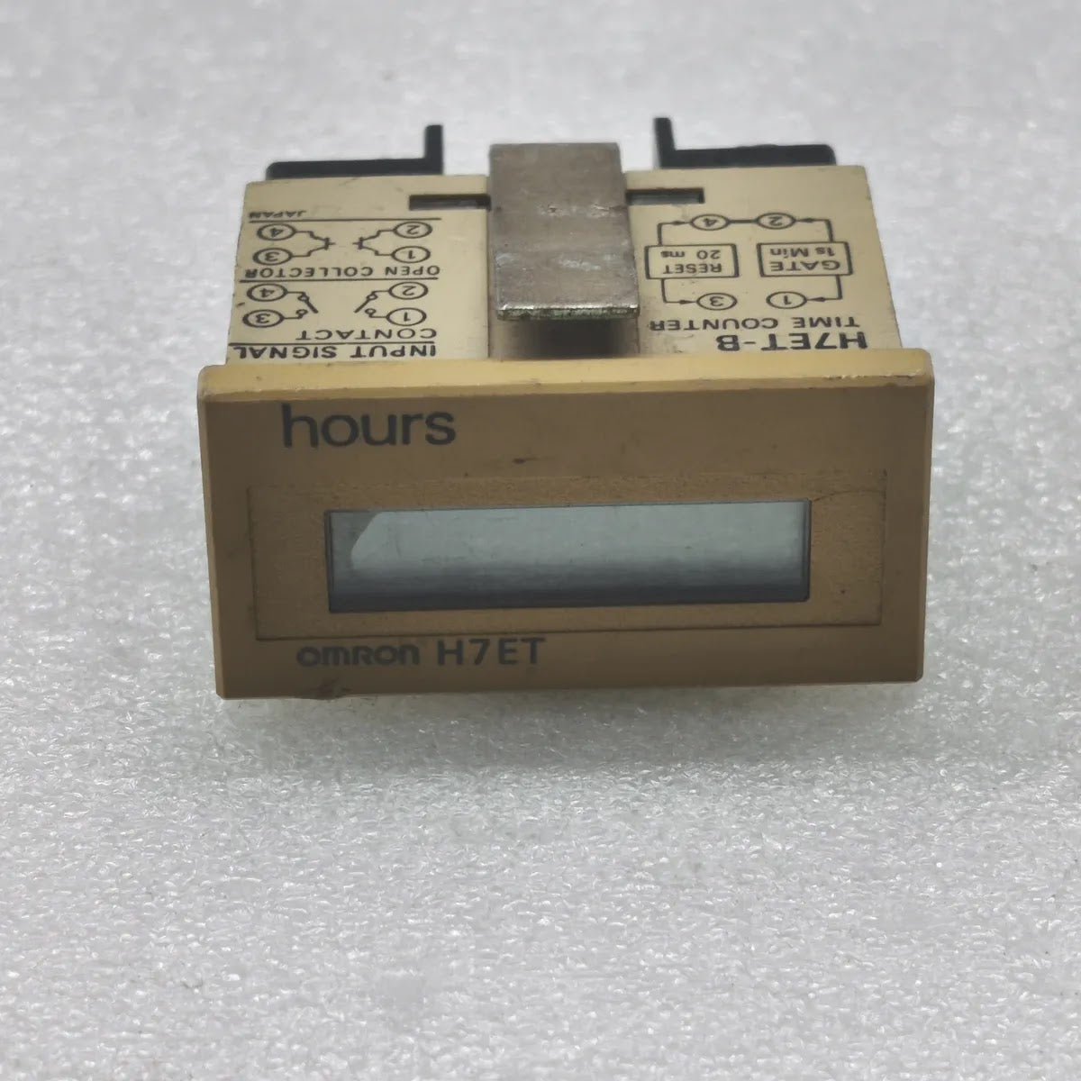 Omron H7ET-B Time Counter Hours Gate 1s Min Reset 20ms Contact Open Collector