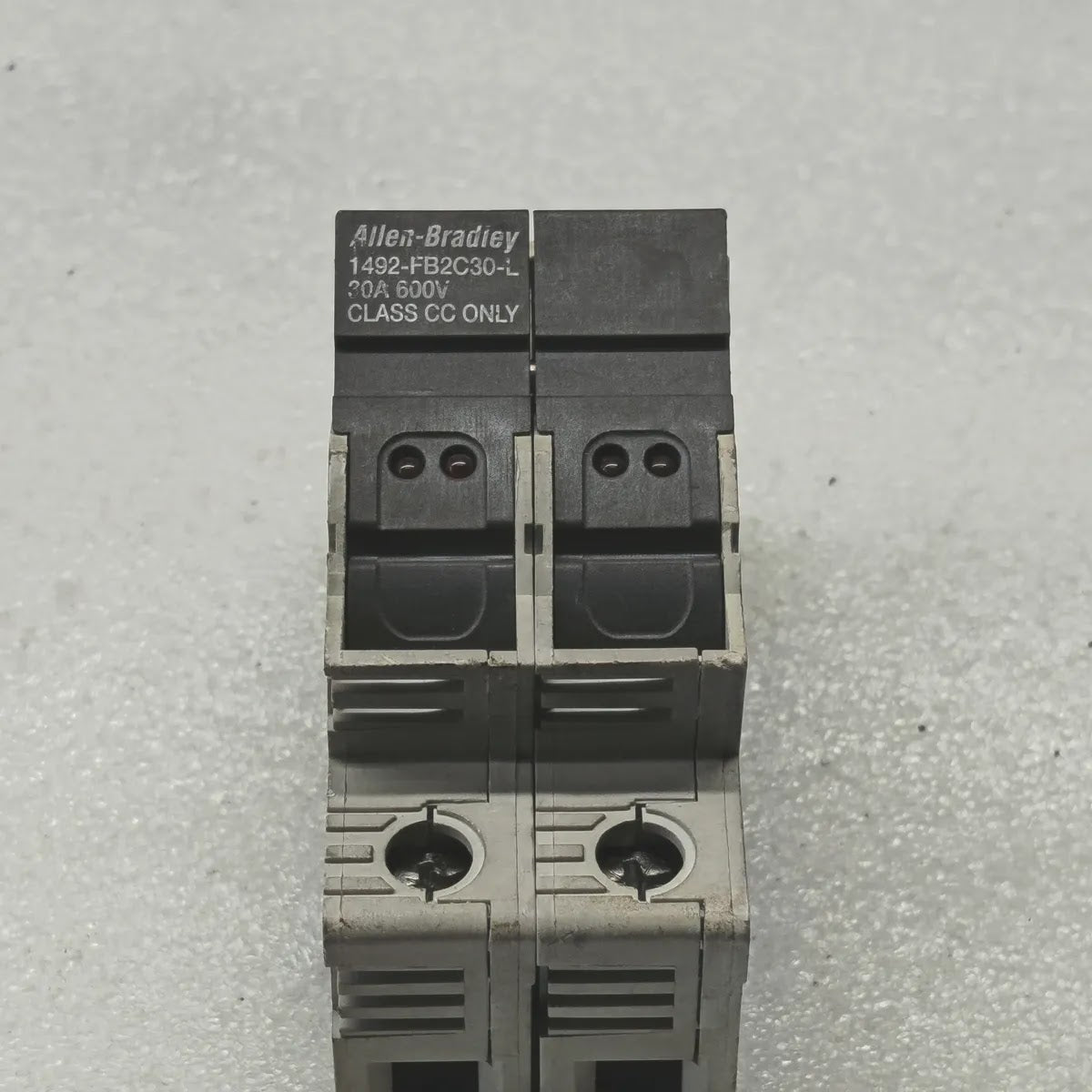 A Bradley 1492-FB2C30-L Fuse Holder 30A 600V 2-Pole Class CC Series B