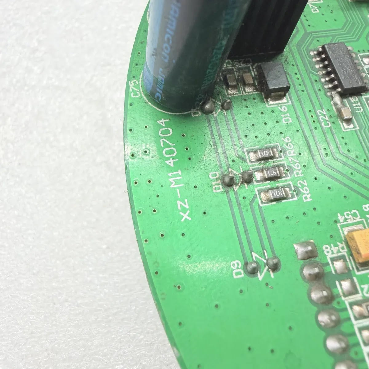 CIRCULAR PCB CONTROL BOARD XZ-M140704 P2H3992A0 LCD DISPLAY LED INDICATOR RELAY