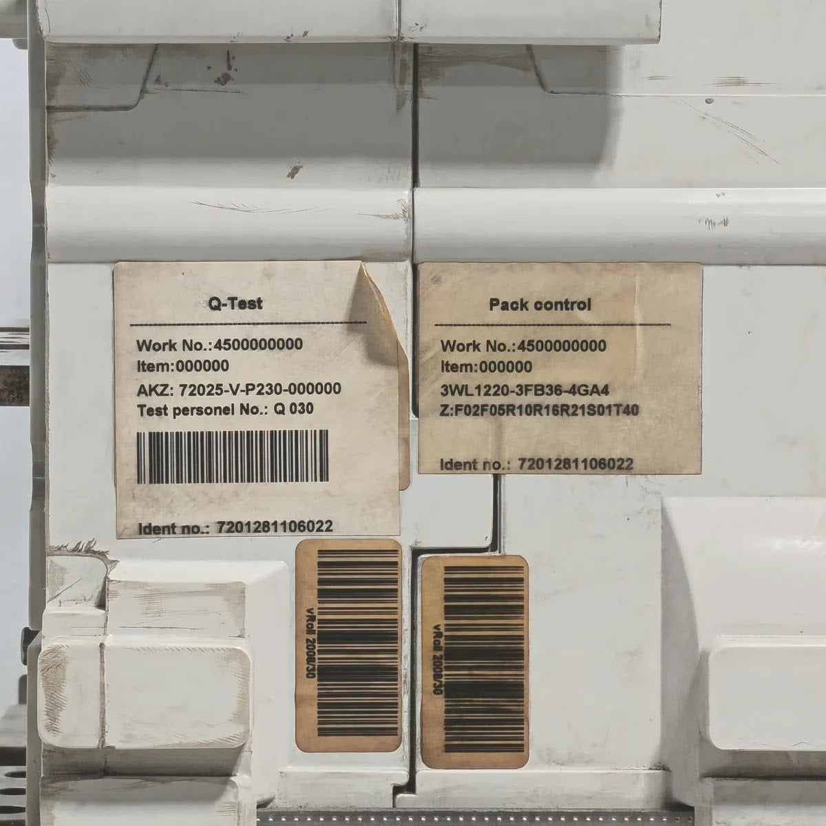 Siemens WL II 2000 S Air Circuit Breaker 3WL1220-3FB36-4GA4 2000A ETU45B