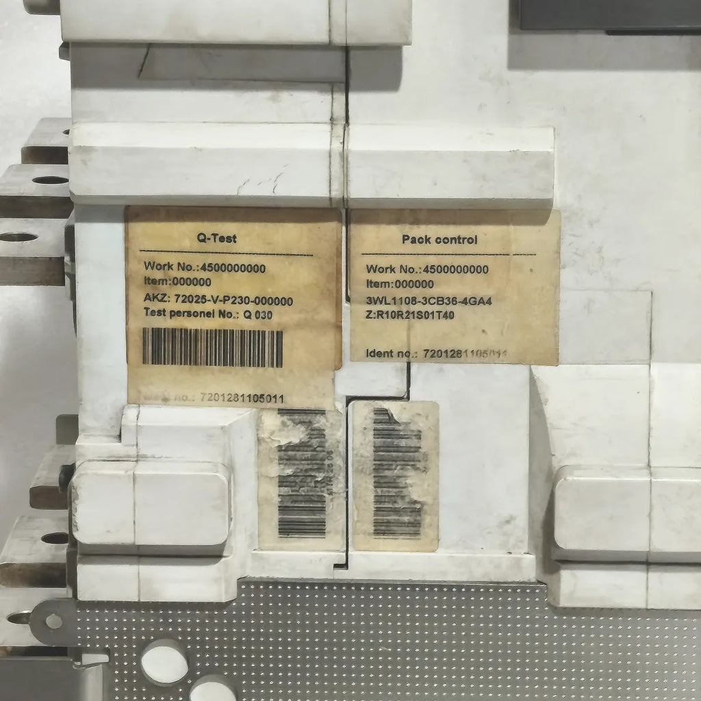 Siemens WL I 800 S Air Circuit Breaker 3WL1108-3CB36-4GA4 800A ETU25B 3P