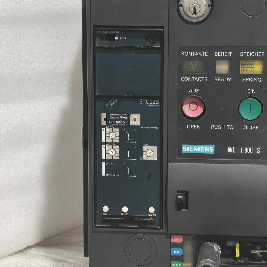 Siemens WL I 800 S Air Circuit Breaker 3WL1108-3CB36-4GA4 800A ETU25B 3P