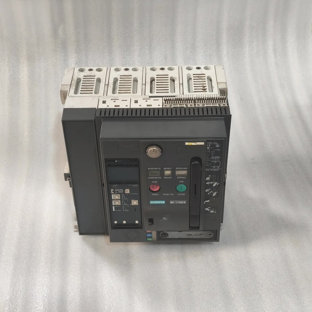Siemens 3WL1112-2CB45-4GS4-Z ACB WL I 1250 N 1250A 1000V AC ETU25B Cat B