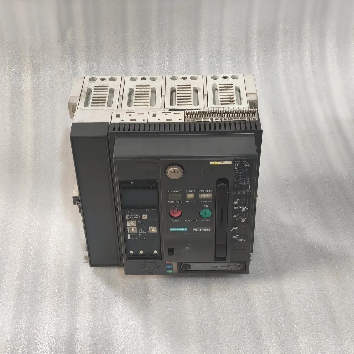 Siemens 3WL1112-2CB45-4GS4-Z ACB WL I 1250 N 1250A 1000V AC ETU25B Cat B
