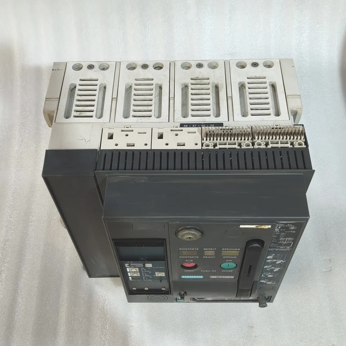 Siemens 3WL1112-2CB46-4GS4-Z Air Circuit Breaker WL I 1250 N 4-Pole 1250A 1000V