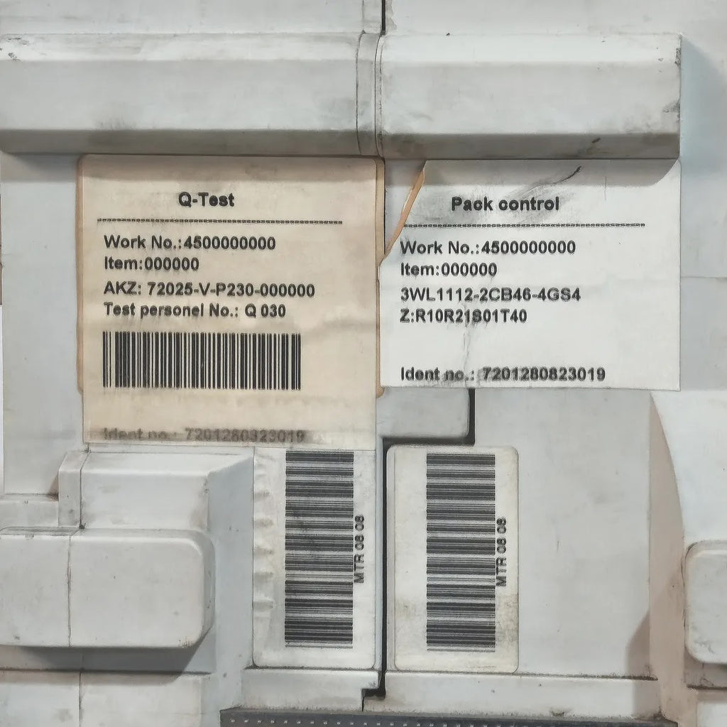 Siemens 3WL1112-2CB46-4GS4-Z Air Circuit Breaker WL I 1250 N 4-Pole 1250A 1000V